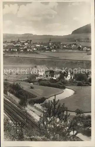 Treuchtlingen Panorama Eisenbahn Kat. Treuchtlingen