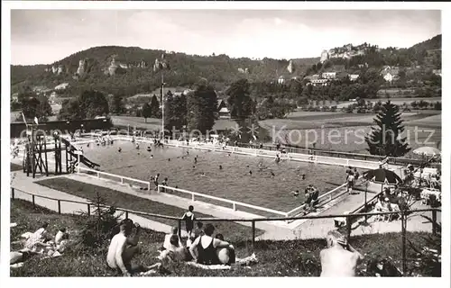 Streitberg Oberfranken Schwimmbad Fraenkische Schweiz Kat. Wiesenttal