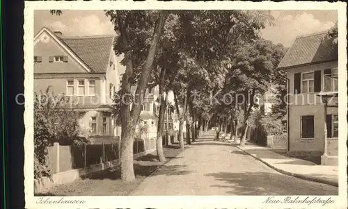 Ichenhausen Neue Bahnhofstrasse Baumallee Kupfertiefdruck Kat. Ichenhausen