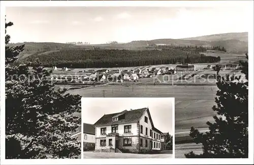 Zollhaus Blumberg Panorama Gasthof zur Adler Post Bromsilber Kat. Blumberg