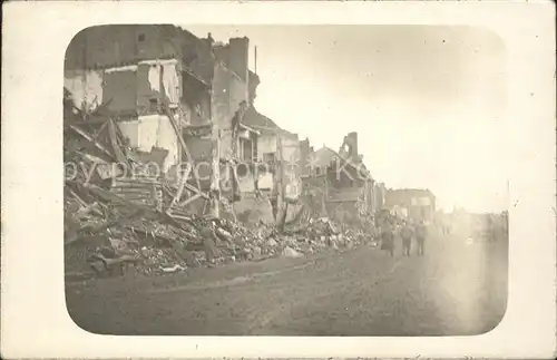 Peronne Somme Zerstoerter Strassenzug Offensive 1918 Weltkrieg / Peronne /Arrond. de Peronne