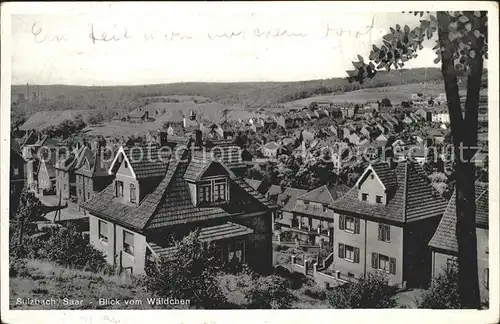 Sulzbach Saar Panorama Blick vom Waeldchen Kat. Sulzbach