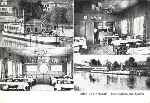 Saarbruecken Schiff Vaterland Vereinsheim Kat. Saarbruecken