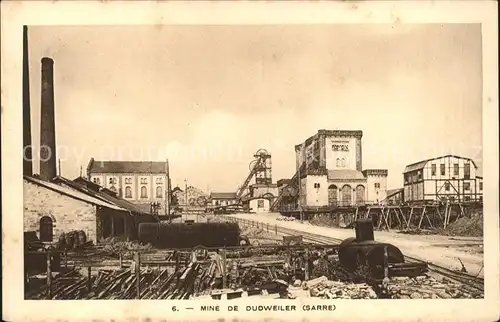 Dudweiler Mine Grube Steinkohle Bergwerk Kat. Saarbruecken