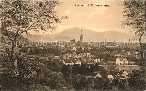 Freiburg Breisgau Blick vom Hebsack Kat. Freiburg im Breisgau