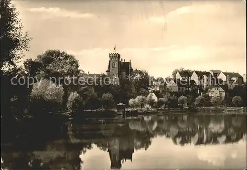 Ronneburg Thueringen Schloss mit Baederteich Kat. Ronneburg Thueringen