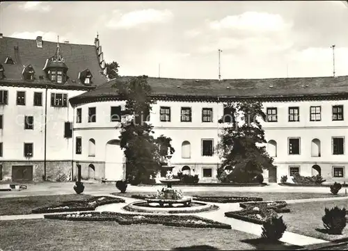 Meiningen Thueringen Schloss Elisabethenburg Schlosshof Kat. Meiningen