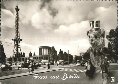 Berlin Funkturm mit Ausstellungshallen Berliner Baer Kat. Berlin