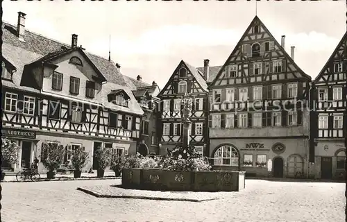 Schorndorf Wuerttemberg Oberer Marktplatz mit Brunnen Kat. Schorndorf