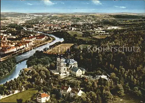 Wuerzburg Kapuzinerkloster Kaeppele Fliegeraufnahme Kat. Wuerzburg