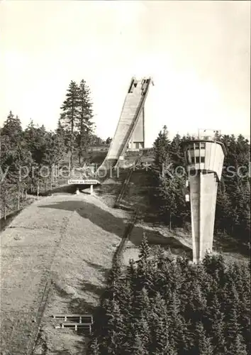 Oberhof Thueringen Schanze am Rennsteig Kat. Oberhof Thueringen