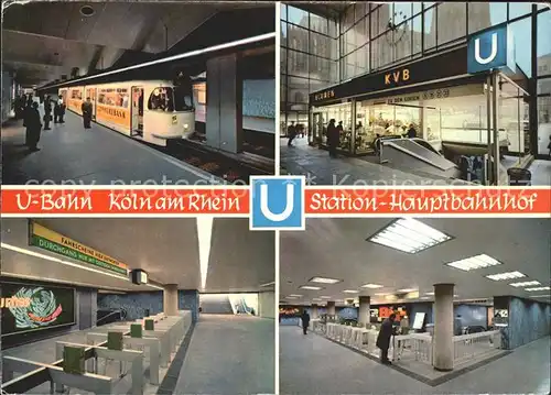 Koeln Rhein U Bahn Station Hauptbahnhof  Kat. Koeln