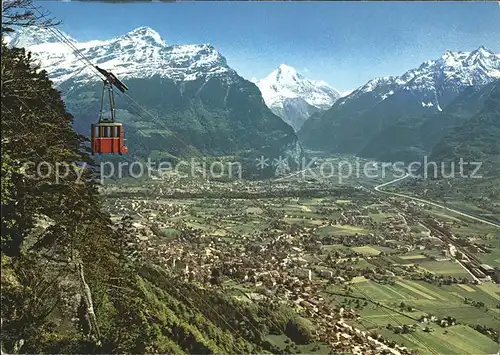 Altdorf UR Luftseilbahn auf die Eggberge Bristenstock Alpenpanorama Kat. Altdorf UR