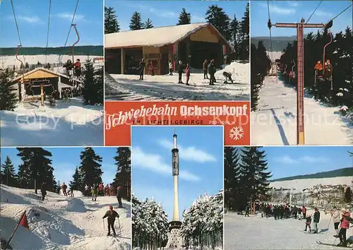 Bischofsgruen Schwebebahn Ochsenkopf Wintersportplatz Fichtelgebirge Kat. Bischofsgruen