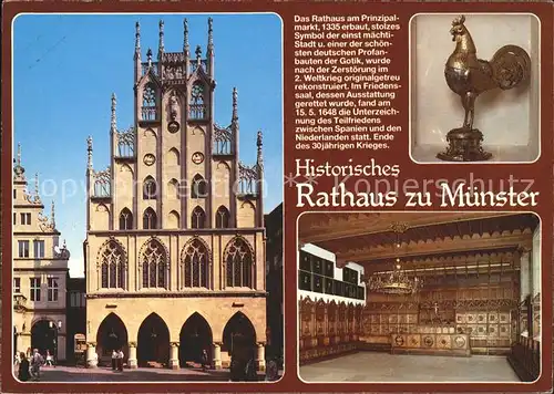 Muenster Westfalen Historisches Rathaus Kat. Muenster