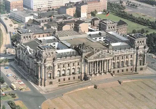 Berlin Fliegeraufnahme Reichstag noch ohne Kuppel Kat. Berlin