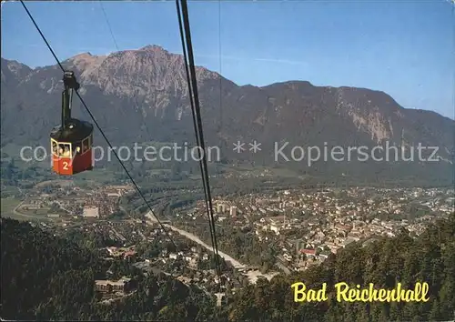 Bad Reichenhall Seilbahn Blick vom Predigerstuhl Kat. Bad Reichenhall