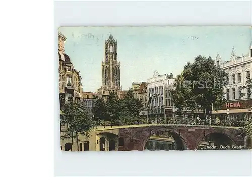 Utrecht Oude Gracht Bruecke Kat. Utrecht