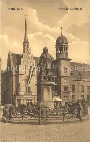 Halle Saale Haendel Denkmal Kat. Halle