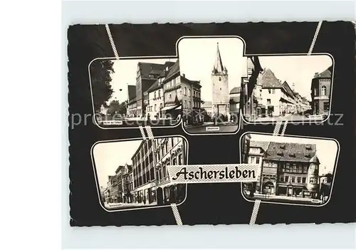 Aschersleben Markt Rathaus Johannistor / Aschersleben /Salzlandkreis LKR