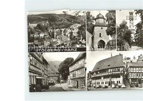 Stolberg Harz Rittertor Josephshoehe Rathaus Kat. Stolberg Harz