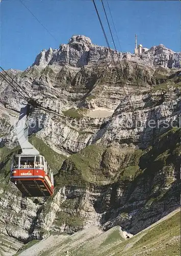 Schwaegalp Saentis Schwebebahn Gyrenspitz Saentis Kat. Schwaegalp