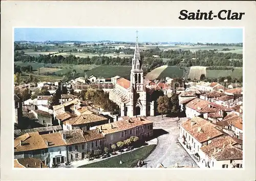 Saint Clar Vue generale aerienne Kat. Saint Clar