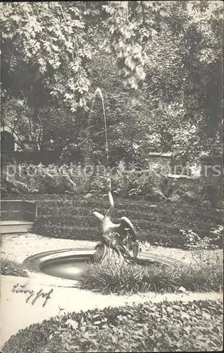 Hohenschwangau Park Brunnen Kat. Schwangau