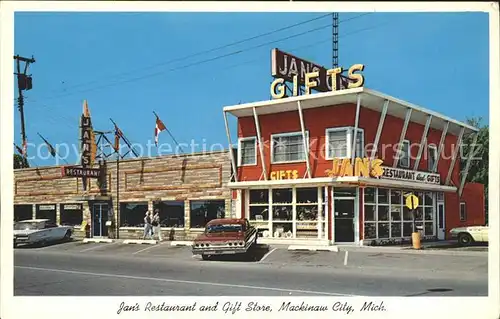 Mackinaw City Jans Restaurant and Gift Shop Kat. Mackinaw City