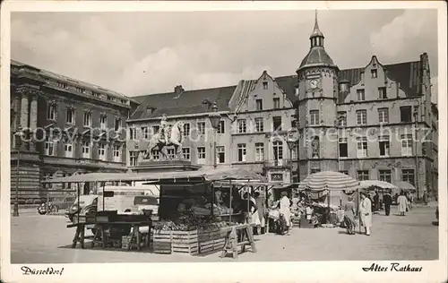 Duesseldorf Altes Rathaus Markt Denkmal Reiterstandbild Kat. Duesseldorf