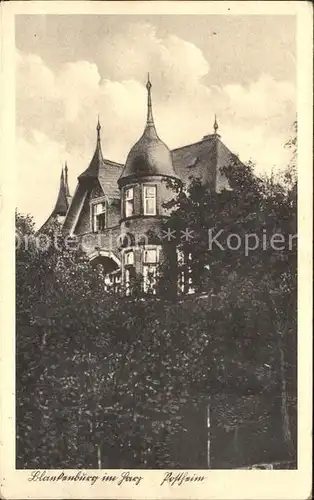 Blankenburg Harz Postheim Kat. Blankenburg