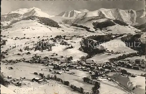 Megeve Vue generale et le Mont Blanc Kat. Megeve