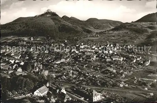 Annweiler Trifels Panorama Burg Fliegeraufnahme Kat. Annweiler am Trifels