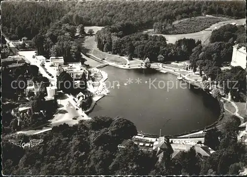 Bagnoles de l Orne Lac et Casino vue aerienne Kat. Bagnoles de l Orne