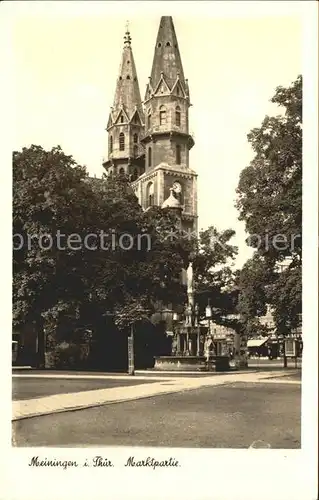 Meiningen Thueringen Marktplatz Kat. Meiningen