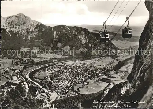 Bad Reichenhall Seilbahn Blick vom Predigerstuhl Kat. Bad Reichenhall