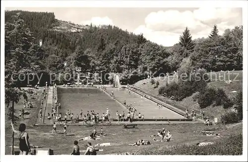 Triberg Schwarzwald Schwimm und Waldsportbad Kat. Triberg im Schwarzwald