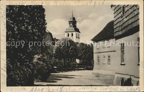 Tabarz Kirche Kat. Tabarz Thueringer Wald