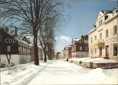 Bad Steben Badstrasse verschneit Kat. Bad Steben