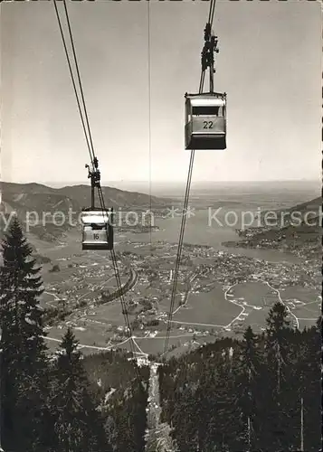 Rottach Egern Wallbergbahn mit Tegernsee Kat. Rottach Egern