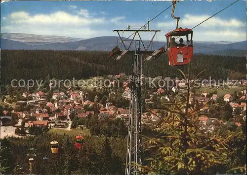 Hahnenklee Bockswiese Harz Bocksberg Seilbahn  Kat. Goslar