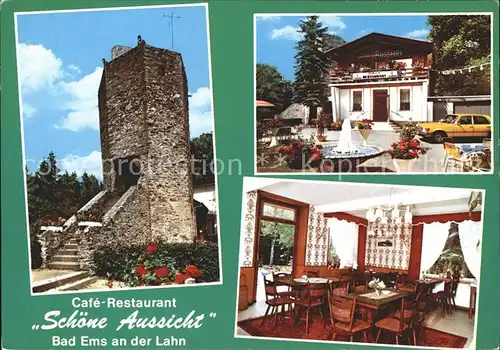 Bad Ems Cafe Restaurant Schoene Aussicht Kat. Bad Ems