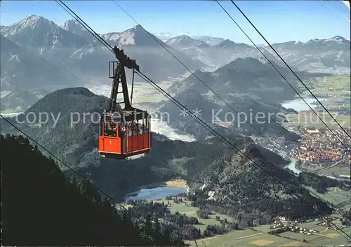 Schwangau Tegelbergbahn Fuessen Brentenjoch Aggenstein Breitenberg Kat. Schwangau