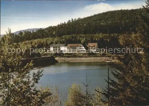 Schwarzenbachtalsperre Schwarzenbachhotel Hallenschwimmbad  Kat. Forbach