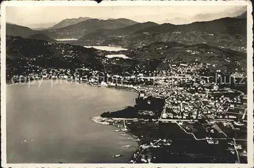 Lugano TI Fliegeraufnahme Kat. Lugano