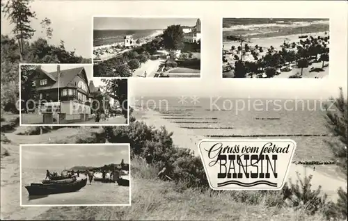 Bansin Ostseebad Strand Boote  Kat. Heringsdorf