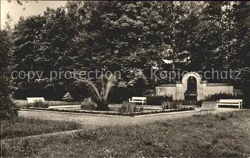 Bad Wilsnack Kurpark Springbrunnen Kat. Bad Wilsnack