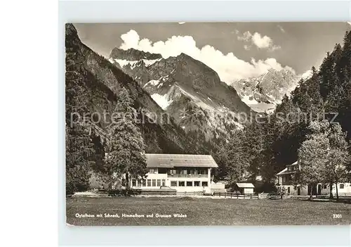 Oberstdorf Berggasthof Oytalhaus Schneck Himmelhorn Grossem Wilden Kat. Oberstdorf