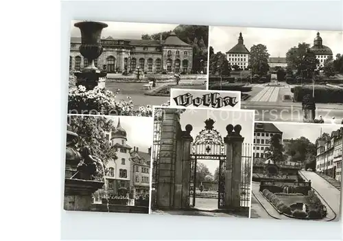 Gotha Thueringen Orangerie Schloss Ratskeller Wasserkunst Kat. Gotha