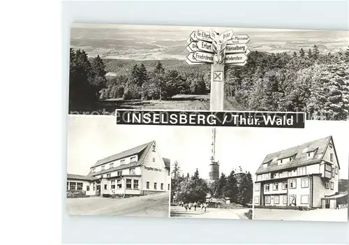 Inselsberg Schmalkalden Berggasthof Stoehr Kat. Schmalkalden